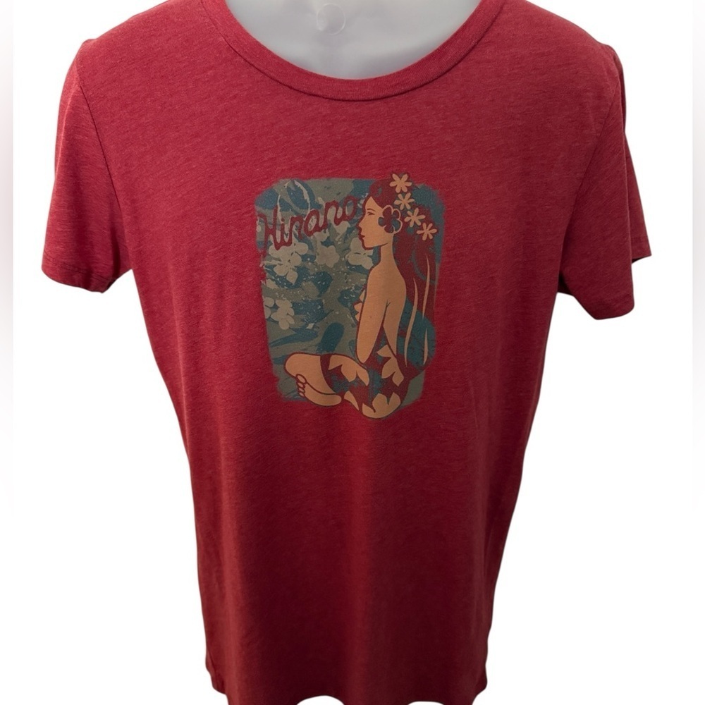 HINANO TAHITI Red Tee Shirt Men XL